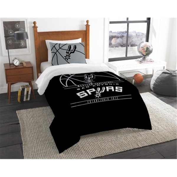 The North West Company The Northwest 1NBA862010024RET NBA 86201 Spurs Reverse Slam Comforter Set; Twin 1NBA862010024EDC